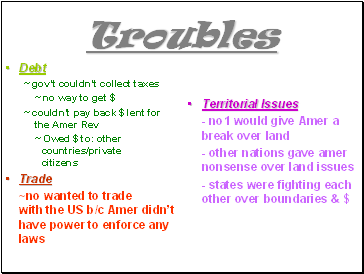 Troubles