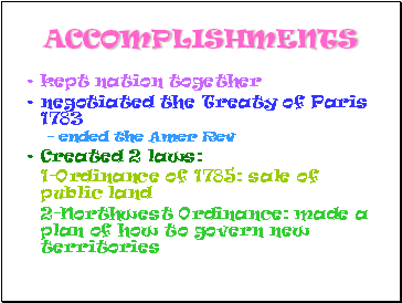 Accomplishments