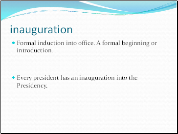 Inauguration