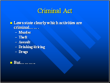 Criminal Act