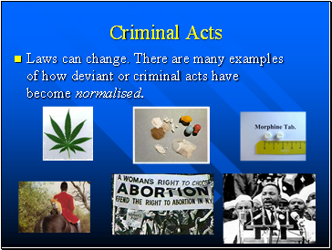 Criminal Acts