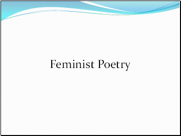 Feminist Poetry