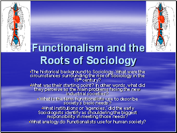 Functionalism and the Roots of Sociology
