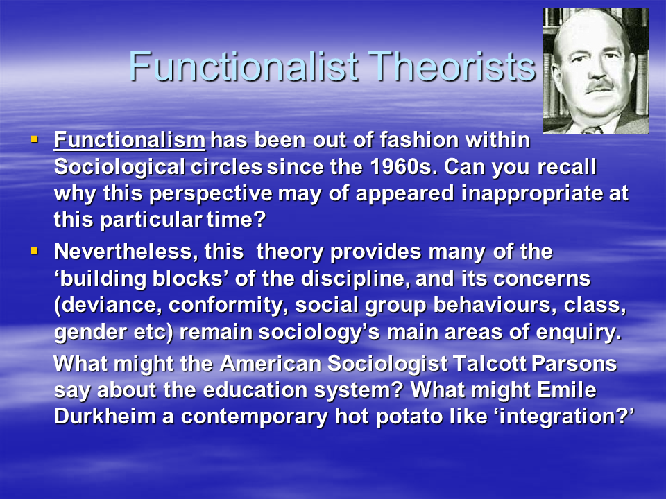 Functionalism And The Roots Of Sociology Presentation Sociology