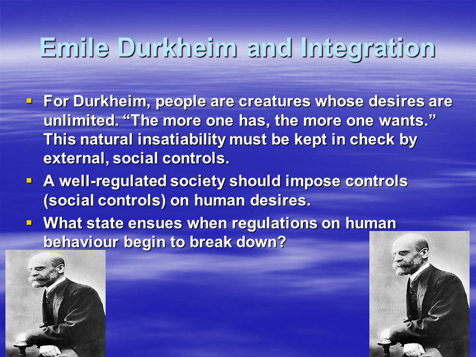 functionalism theory by emile durkheim