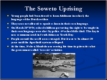 The Soweto Uprising