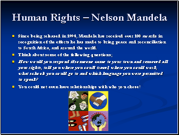 Human Rights  Nelson Mandela