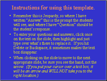 Instructions for using this template.