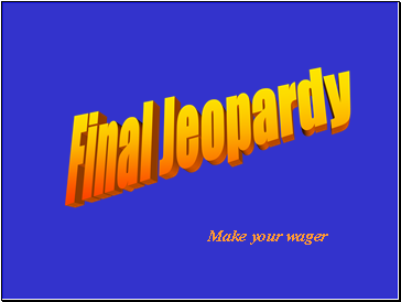 Final Jeopardy