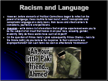 Racism and Language