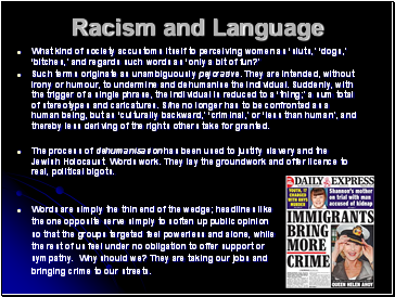 Racism and Language