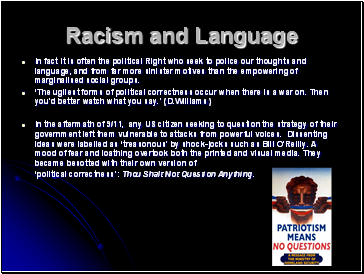 Racism and Language