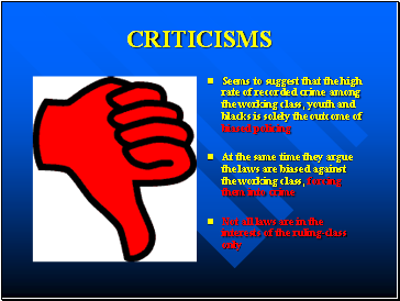 CRITICISMS