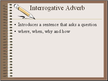 Interrogative Adverb