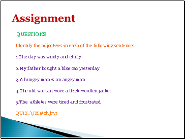 Assignment