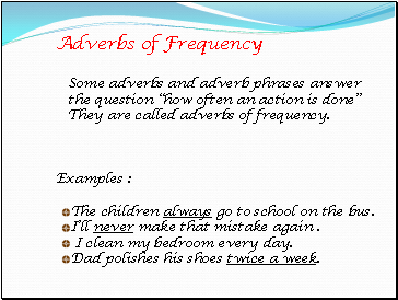 Adverbs of Frequency