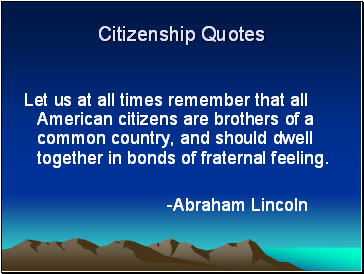 Citizenship Quotes