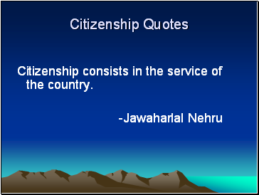 Citizenship Quotes