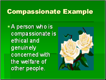 Compassionate Example