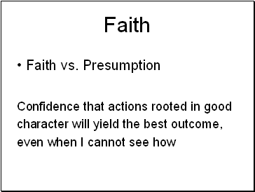 Faith