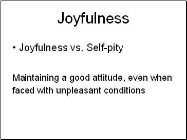 Joyfulness