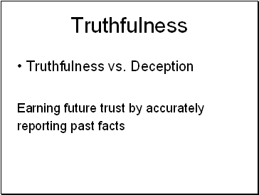 Truthfulness