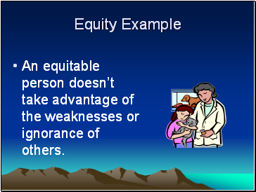 Equity Example