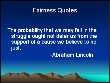 Fairness Quotes