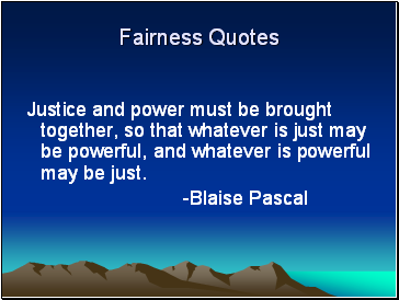 Fairness Quotes