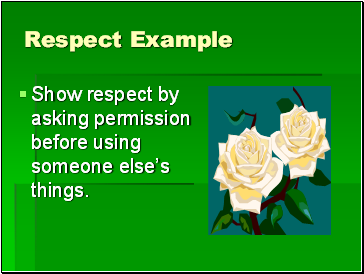 Respect Example