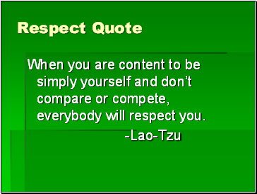 Respect Quote