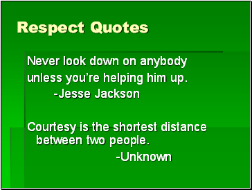 Respect Quotes