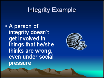 Integrity Example