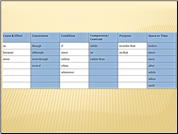 Conjunctions