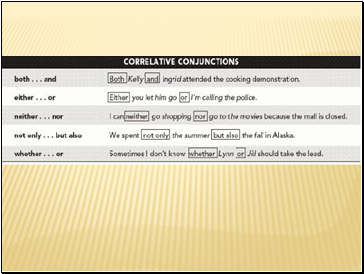 Subordinating Conjunctions