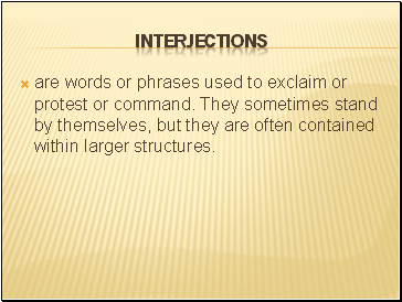 Interjections