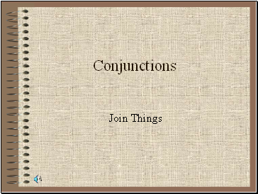 Conjunctions