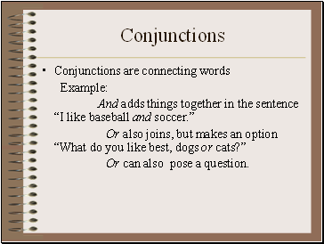 Conjunctions