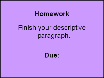 Homework