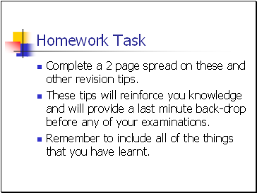 Homework Task