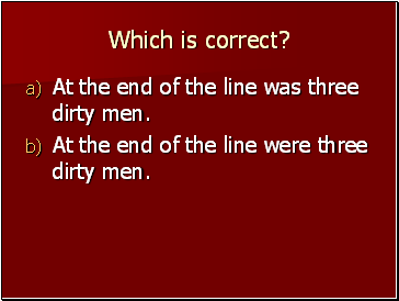 Which is correct?