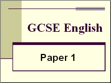 GCSE English