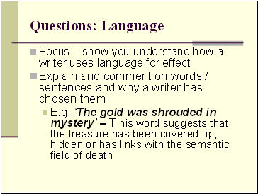 Questions: Language