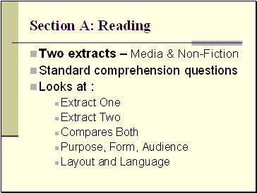 Section A: Reading