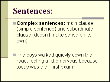 Sentences: