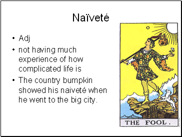 Naïveté