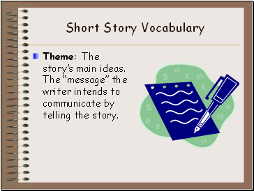 Short Story Vocabulary