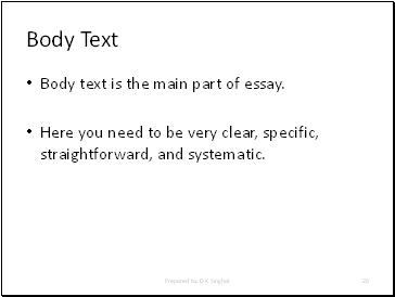 Body Text