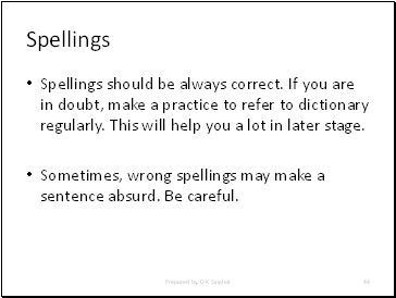 Spellings