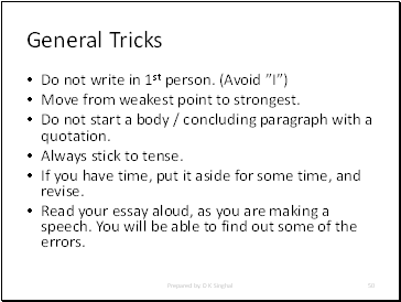 General Tricks